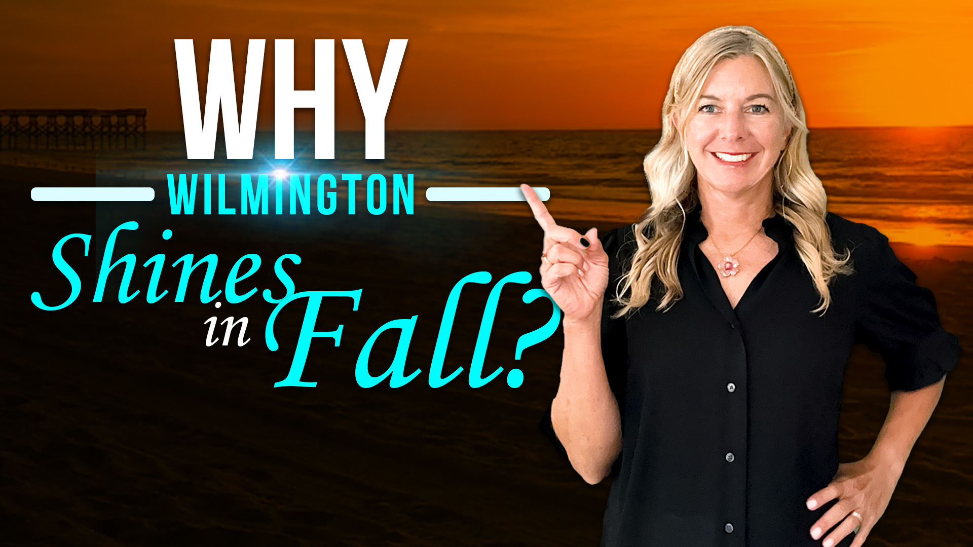 Fall activities in Wilmington NC showing Wrightsville Beach with autumn weather and outdoor recreation